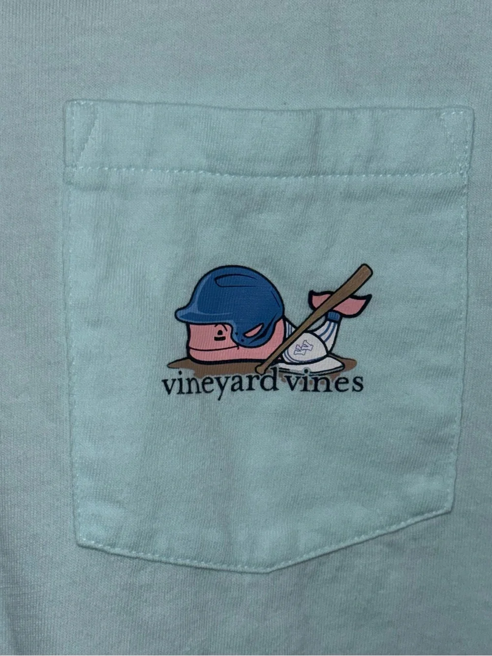 Vineyard Vines Baseball Pocket Tee | Youth Size L (16)